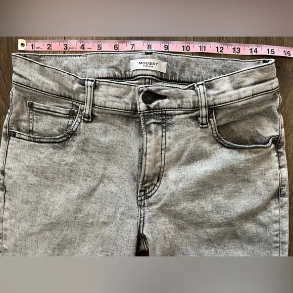 Moussy Vintage Gray Jeans Size 29 - Picture 11 of 13